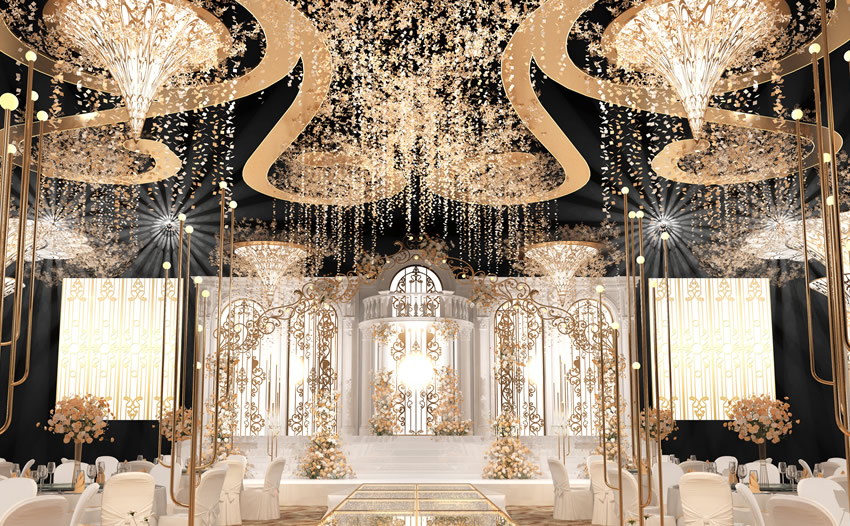 孟连花木兰喜事汇金色大厅效果展示